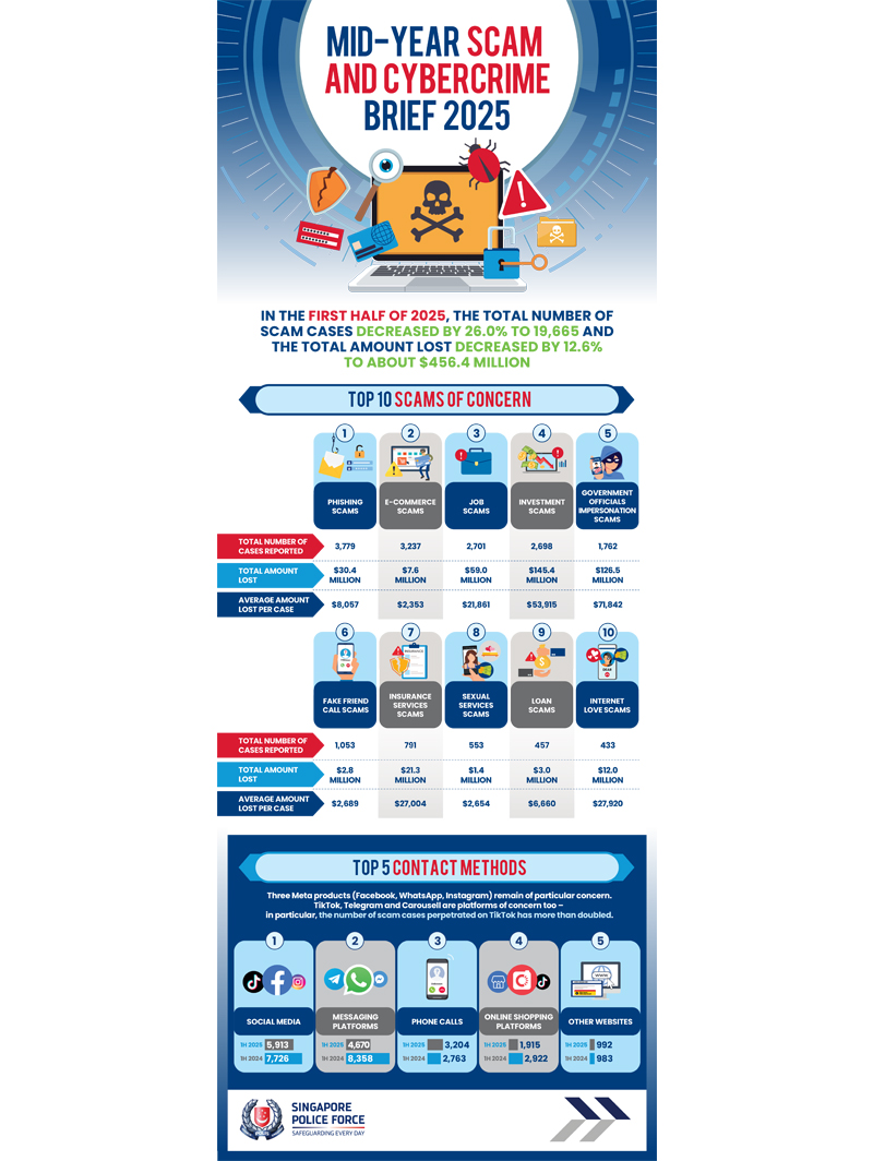 Mid-Year Scams and Cybercrime Brief 2025 Infographic
