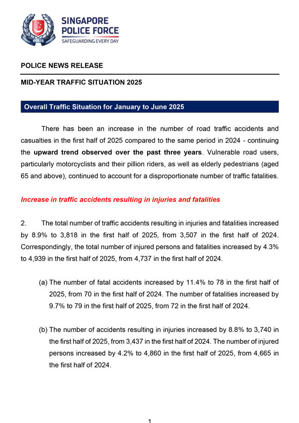 Mid-Year Traffic Situation 2025