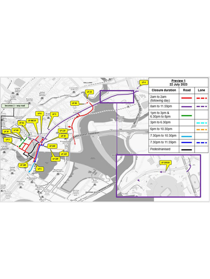 Traffic Arrangements For National Day Parade 2023 – Preview 1