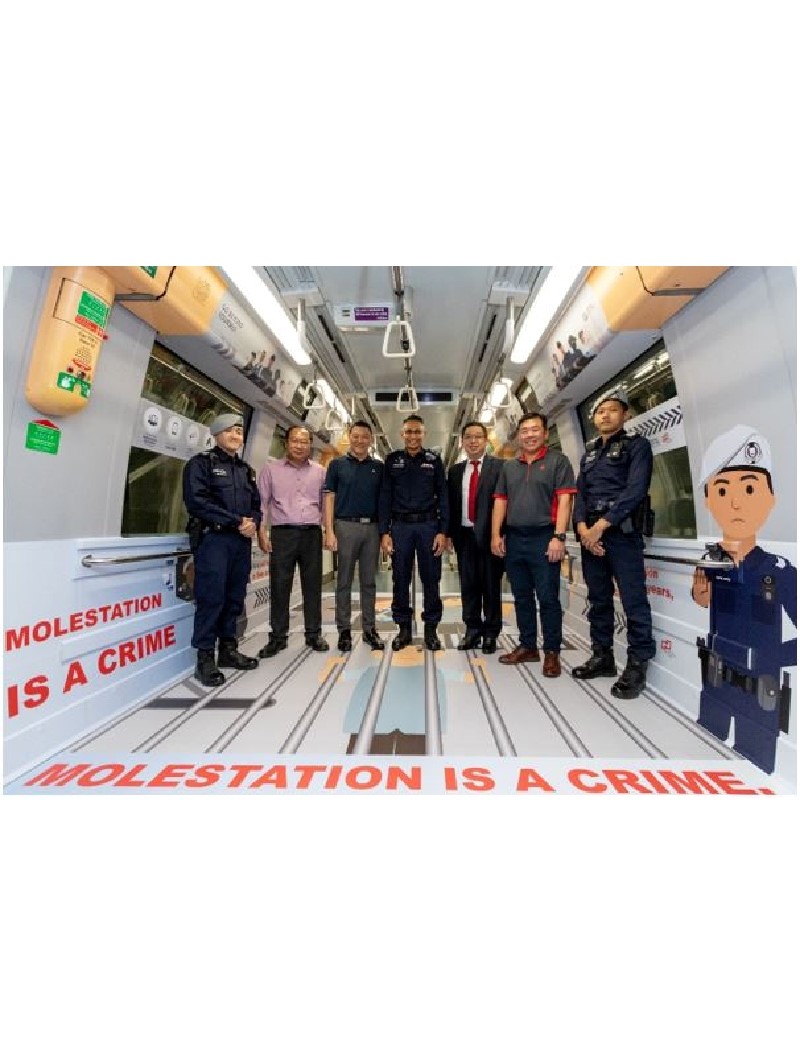 Launch Of Police Concept Train At Harbourfront Mrt Station, One Member Of The Public Presented With Public Spiritedness Award, Three Organisations And Eight Staff Presented With Community Partnership Award