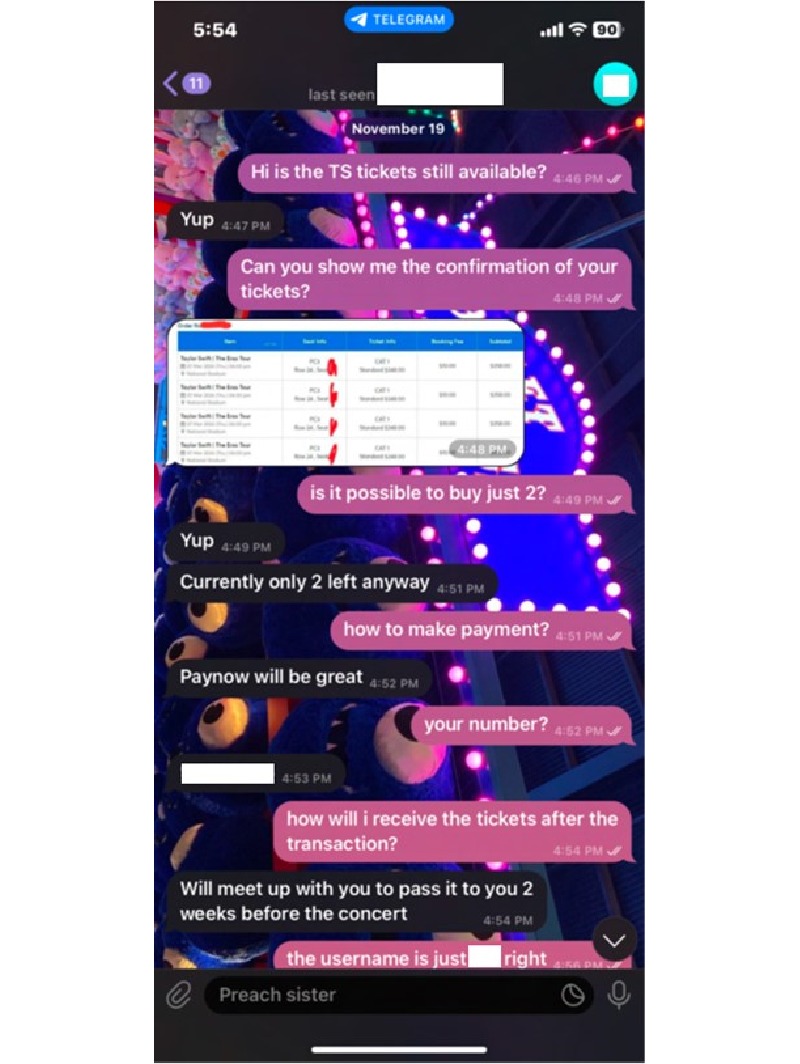 Police Advisory On Scams Involving The Sale Of Concert Tickets