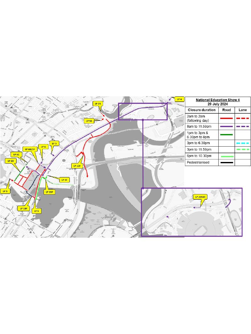 Traffic Arrangements For National Day Parade 2024 – National Education Show 4