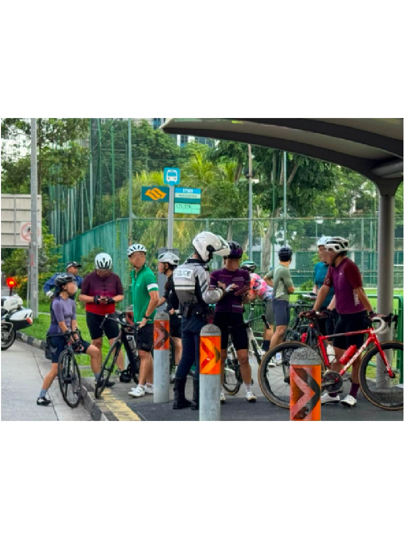 Joint Enforcement Operation Against Errant On-Road Cyclists