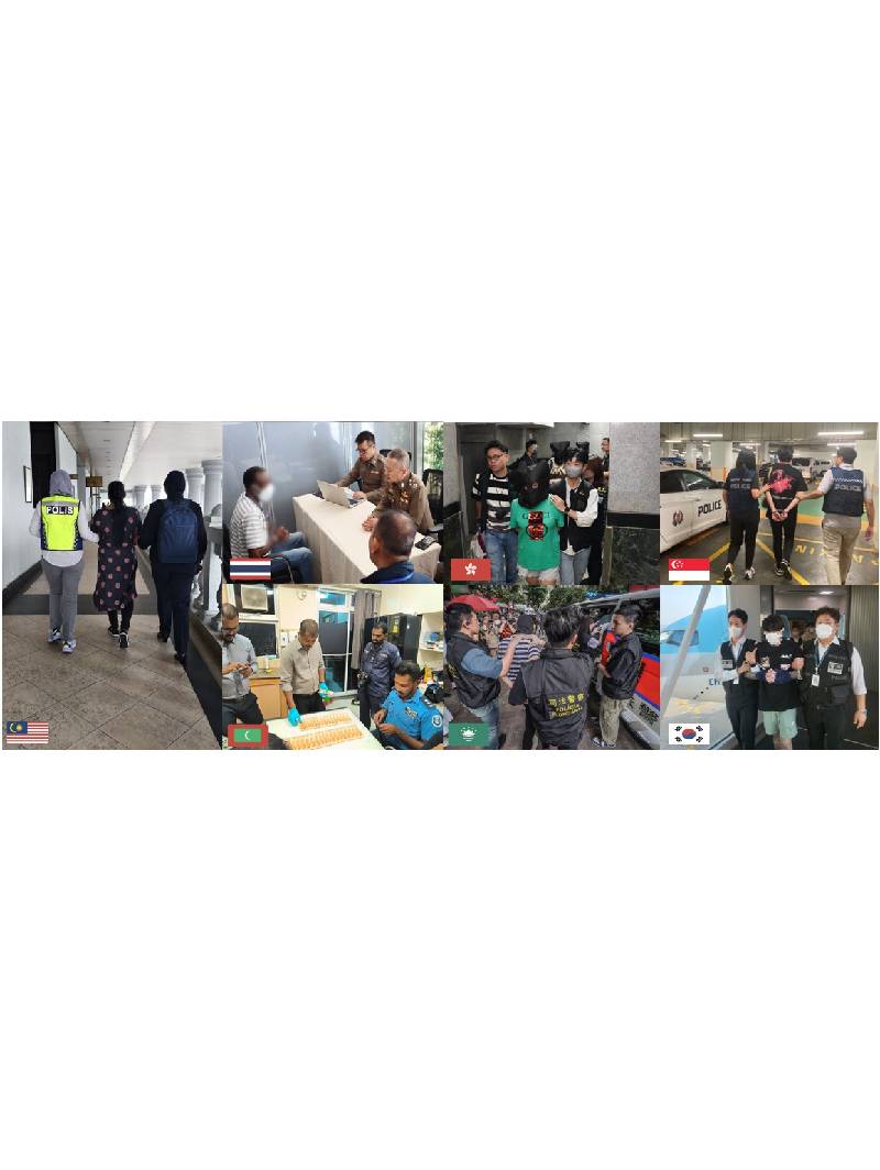 Seven Law Enforcement Agencies Collaborate In Major Anti-Scam Operations To Combat Transnational Scams – More Than 1,800 Subjects Arrested And More Than 33,900 Investigated
