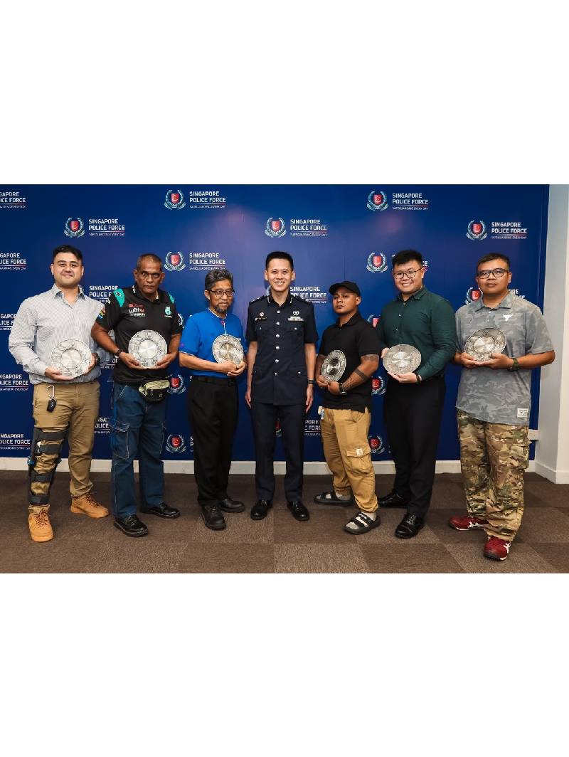 Eight Members Of The Public Presented With Public Spiritedness Award And Four Individuals Presented With Community Partnership Award Ceremony At Bedok Police Division
