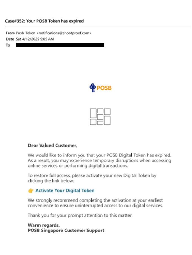Advisory On Phishing Scams Involving Impersonation Of POSB