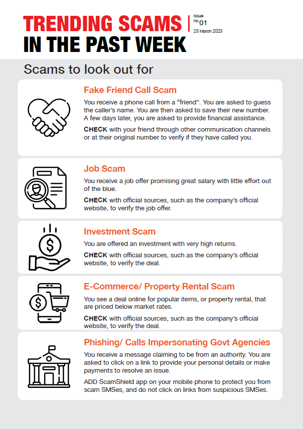 Trending Scams In The Past Week Issue No. 1
