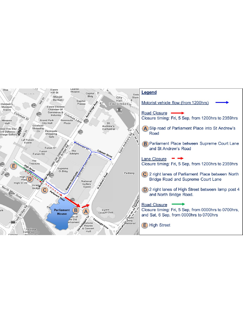 Traffic And Security Arrangements For The Opening Of The First Session Of The 15th Parliament