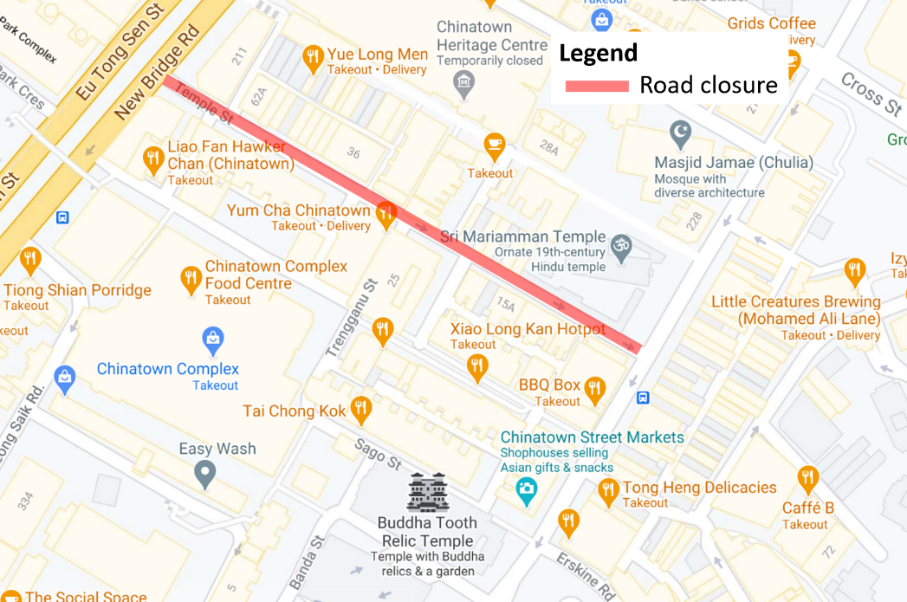 Traffic Arrangements For Chinatown Chinese New Year Event