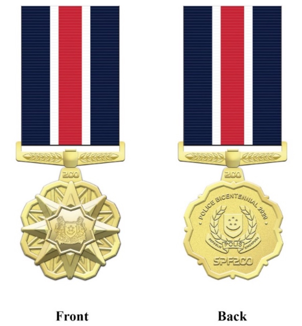 Commemorating 200 Years Of The Singapore Police Force: The Singapore Police Bicentennial 2020 Medal