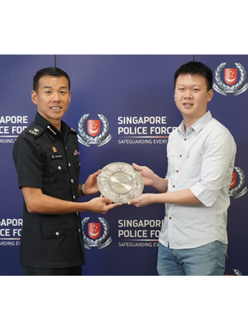 A Member Of The Public Presented With Public Spiritedness Award