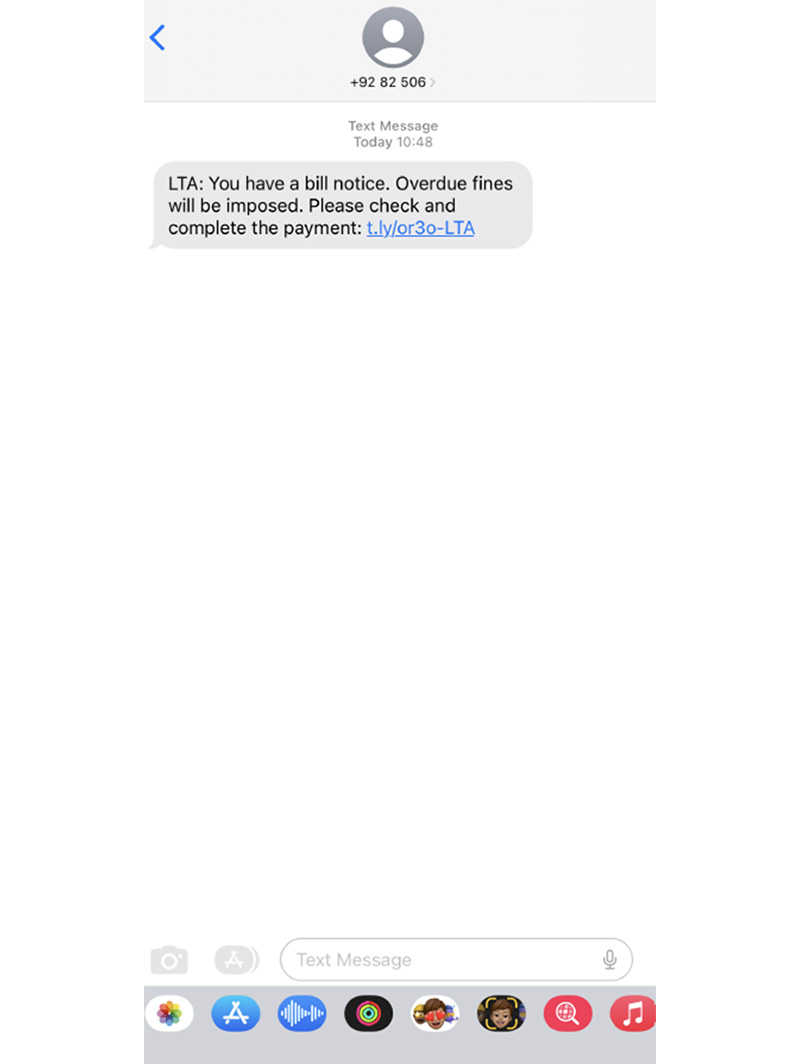Police Advisory On Phishing Scams Involving Unpaid Bills Or Fines