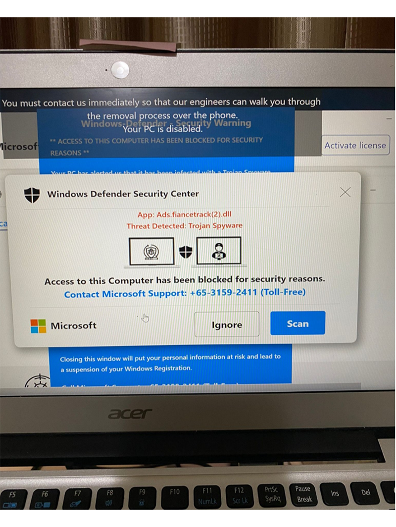 Joint Advisory On Tech Support Scam