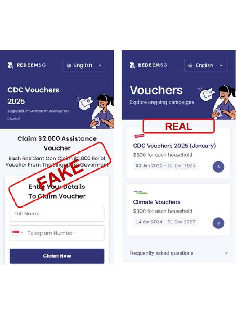 Police Advisory On Phishing Websites Impersonating Redeemsg
